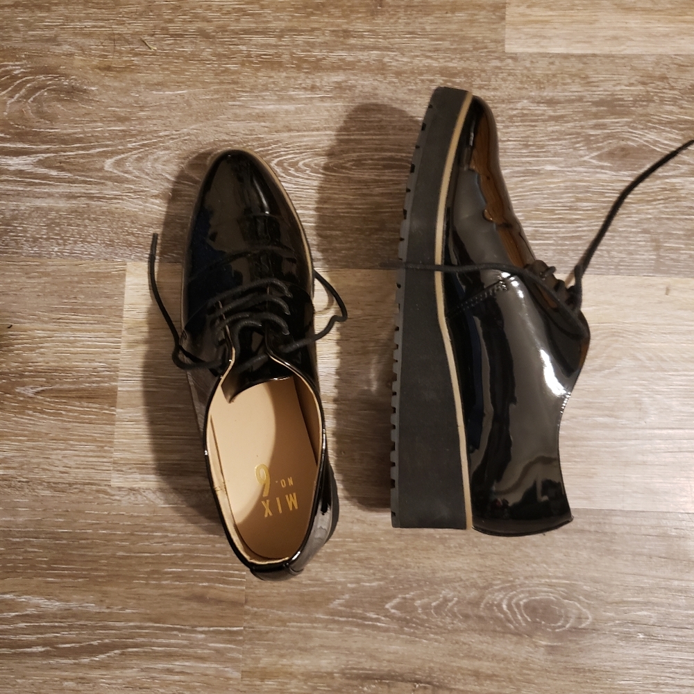 Patent leather loafers